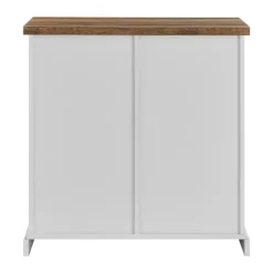 Cabinets & Sideboards-Kirkland's Home Barn Door Cabinet White