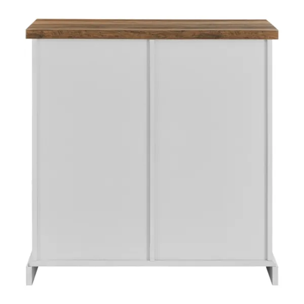 Cabinets & Sideboards-Kirkland's Home Barn Door Cabinet White