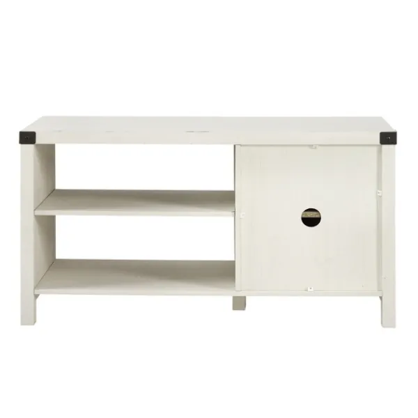 Tv Stands & Media Consoles-Kirkland's Home Barn Door Console Tv Stand White