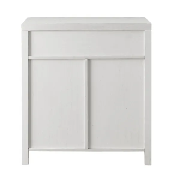 Cabinets & Sideboards-Kirkland's Home Barnwood Style Wooden Cabinet White