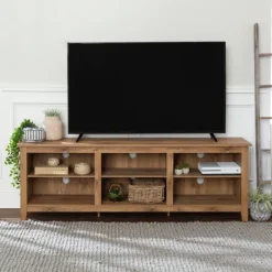 Tv Stands & Media Consoles-Kirkland's Home Barnwood Tv Stand, 70 In. Brown