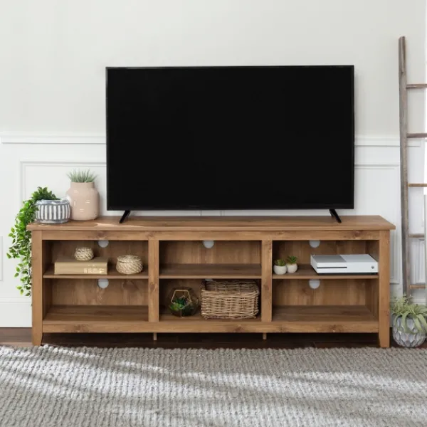 Tv Stands & Media Consoles-Kirkland's Home Barnwood Tv Stand, 70 In. Brown