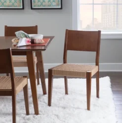 Dining Chairs-Kirkland's Home Basketweave Wood Dining Chairs, Set Of 2 Brown