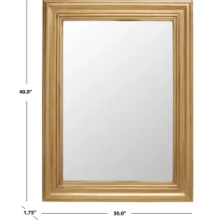 Framed Mirrors-Kirkland's Home Bayleigh Classic Wall Mirror Gold