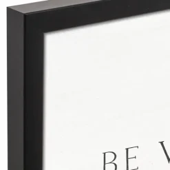 Wall Quotes & Signs-Kirkland's Home Be Warm Be Welcome Framed Canvas Art Print Ivory/Black
