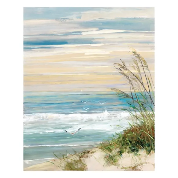 Canvas Art-Kirkland's Home Beach At Dusk Canvas Art Print, 24X30 In. Tan/Blue