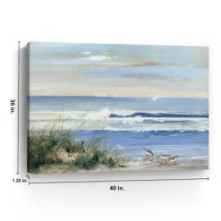 Canvas Art-Kirkland's Home Beach Combers Giclee Canvas Art Print, 40X30 Blue