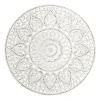 Wall Plaques-Kirkland's Home Beaded Floral Medallion Wall Plaque White