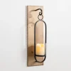 Sconces-Kirkland's Home Beaded Trim Wood And Metal Sconce
