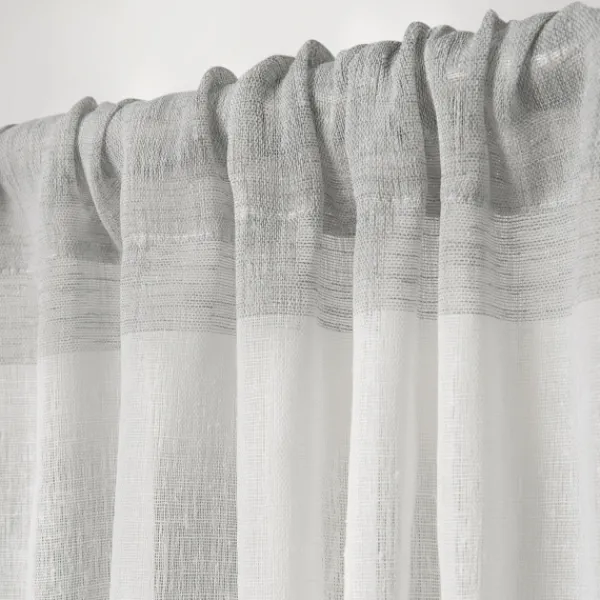 Curtains & Drapes-Kirkland's Home Becky Curtain Panel Set, 96 In. Gray