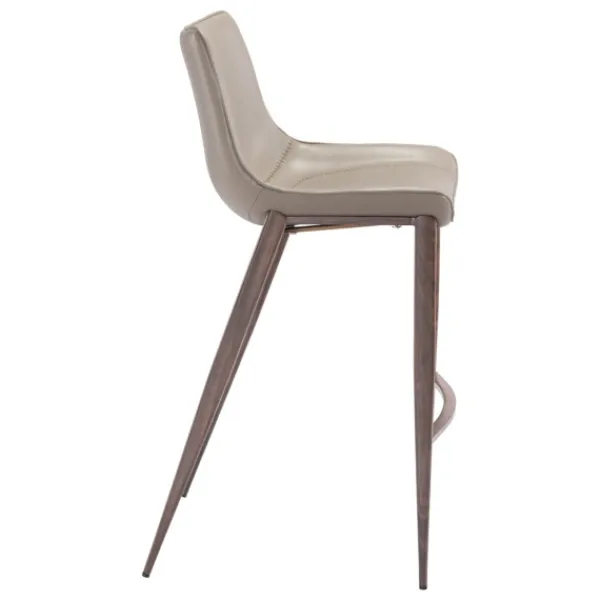 Bar Stools & Counter Height Stools-Kirkland's Home Beige & Brown Faux Leather 2-Pc. Bar Stool Set Gray