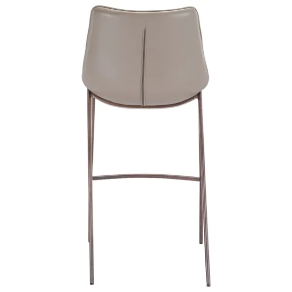 Bar Stools & Counter Height Stools-Kirkland's Home Beige & Brown Faux Leather 2-Pc. Bar Stool Set Gray