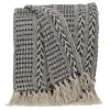 Blankets & Throws-Kirkland's Home Beige And Black Patterned Throw Black/Tan