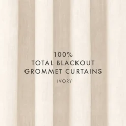 Curtains & Drapes-Kirkland's Home Beige Blackout Curtains, 84 In. Tan