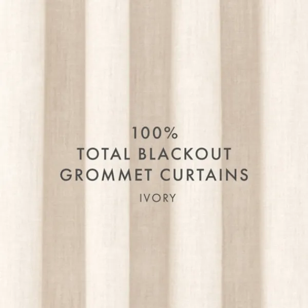 Curtains & Drapes-Kirkland's Home Beige Blackout Curtains, 84 In. Tan