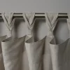 Curtains & Drapes-Kirkland's Home Beige Braided Top Loha Curtain Panel Set, 84 In. Tan