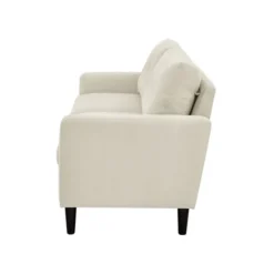 Sofas & Loveseats-Kirkland's Home Beige Button Tufted Sofa Ivory