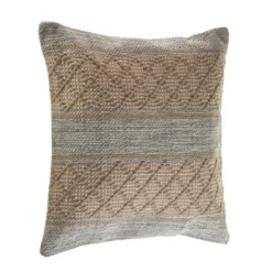 Pillows-Kirkland's Home Beige Criss Cross Accent Pillow Brown