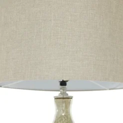 Table Lamps-Kirkland's Home Beige Marbled Mercury Glass Table Lamp Brown