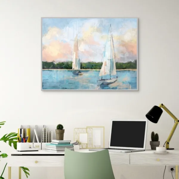 Framed Art-Kirkland's Home Best Day Ever Framed Canvas Art Print Blue/Multi
