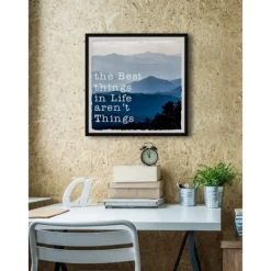 Wall Quotes & Signs-Kirkland's Home Best Things In Life Framed Wall Plaque Blue/White