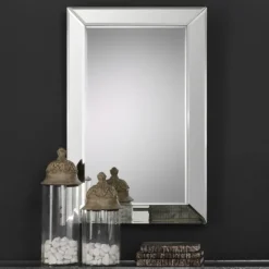 Decorative Mirrors-Kirkland's Home Beveled Frame Rectangle Wall Mirror