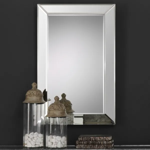 Decorative Mirrors-Kirkland's Home Beveled Frame Rectangle Wall Mirror