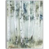 Framed Art-Kirkland's Home Birch Blue Forest Framed Canvas Art Print White/Blue/Green