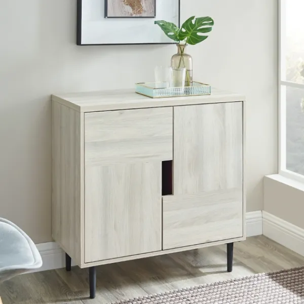 Cabinets & Sideboards-Kirkland's Home Birch Color Pop Geometric Cabinet Tan