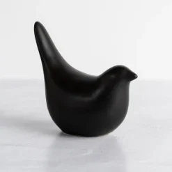 Statues & Figurines-Kirkland's Home Bird Ceramic Figurine Black