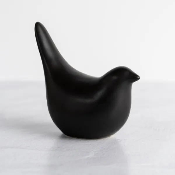 Statues & Figurines-Kirkland's Home Bird Ceramic Figurine Black