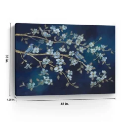 Canvas Art-Kirkland's Home Bird Conference Giclee Canvas Print, 48X36 In. Blue