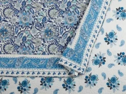 Quilts-Kirkland's Home Bisou Floral King 3-Pc. Quilt Set Blue
