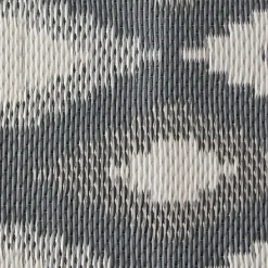 Outdoor Rugs-Kirkland's Home Black & Gray Diamond Stripe Outdoor Area Rug, 4X6 Black/Gray