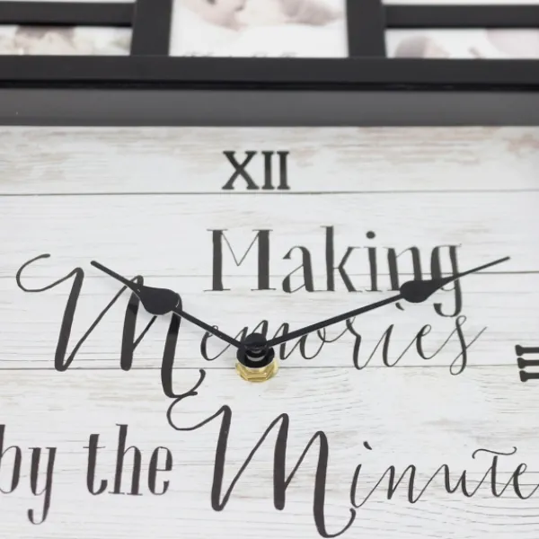 Clocks-Kirkland's Home Black 12 Photo Frame Collage Clock