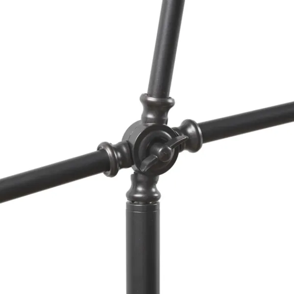 Floor Lamps-Kirkland's Home Black Adjustable Arm Modern Floor Lamp White