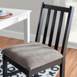 Dining Chairs-Kirkland's Home Black And Classic Dining Chairs, Set Of 2 Gray