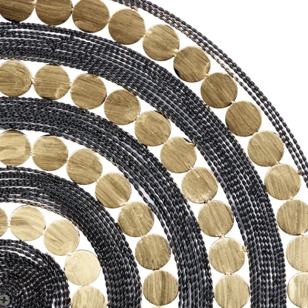 Wall Plaques-Kirkland's Home Black And Gold Concentric Wall Plates, Set Of 3 Black/Gold