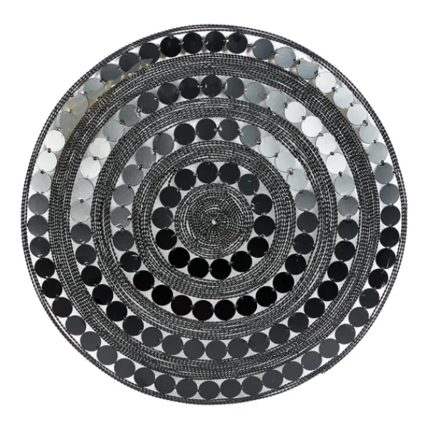 Wall Plaques-Kirkland's Home Black And Gold Concentric Wall Plates, Set Of 3 Black/Gold