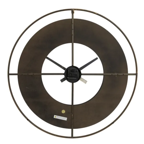 Clocks-Kirkland's Home Black And Gold Open Frame Axis Clock