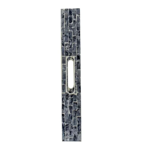 Decorative Trays-Kirkland's Home Black And Ivory Mosaic Capiz Shell Tray Black/Ivory