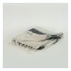 Blankets & Throws-Kirkland's Home Black And Natural Colorblock Chevron Throw Black/Tan