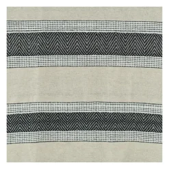 Blankets & Throws-Kirkland's Home Black And Natural Colorblock Chevron Throw Black/Tan