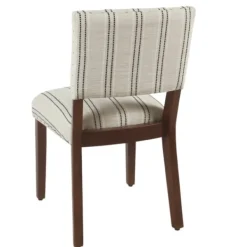 Dining Chairs-Kirkland's Home Black And Striped Dining Chairs, Set Of 2 White