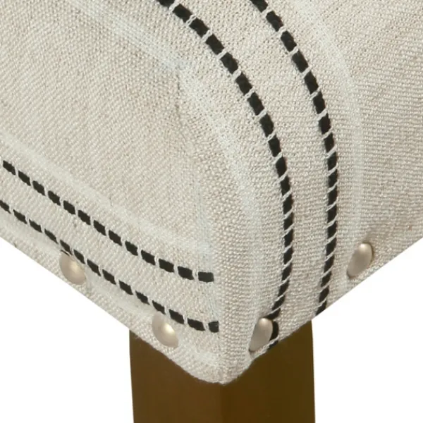Dining Chairs-Kirkland's Home Black And Striped Dining Chairs, Set Of 2 White