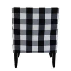 Accent Chairs-Kirkland's Home Black And White Buffalo Check Armchair Black/White
