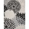 Outdoor Rugs-Kirkland's Home Black And White Floral Outdoor Area Rug, 7X10 Black/White