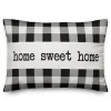 Pillows-Kirkland's Home Black And White Home Sweet Home Pillow Black/White