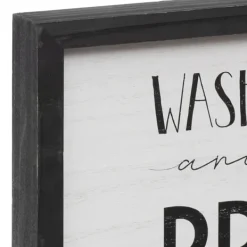 Wall Quotes & Signs-Kirkland's Home Black And White Jesus And Germs Plaque Black/White
