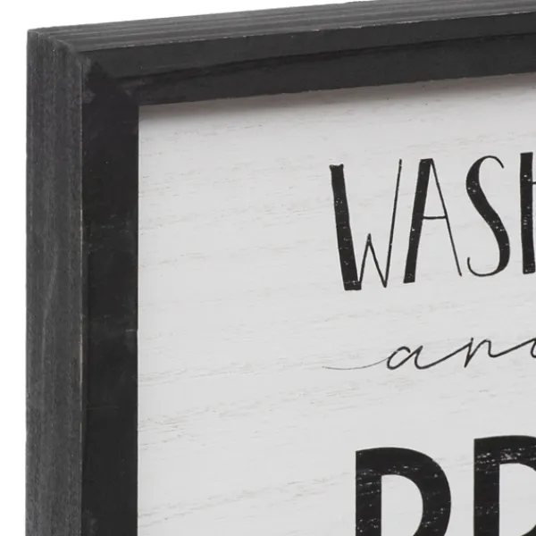Wall Quotes & Signs-Kirkland's Home Black And White Jesus And Germs Plaque Black/White